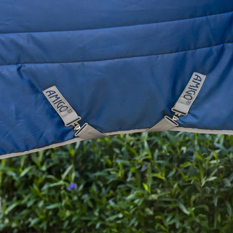 Amigo Ripstop Insulator Plus 550g Stable Rug - Navy/Titanium Grey-2