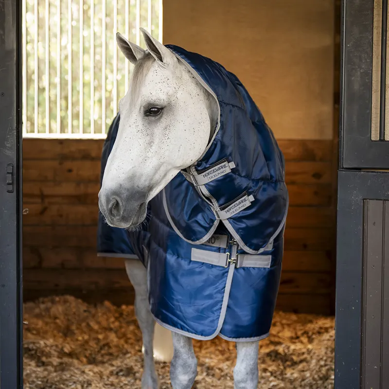 Amigo Ripstop Insulator Plus 550g Stable Rug - Navy/Titanium Grey-4