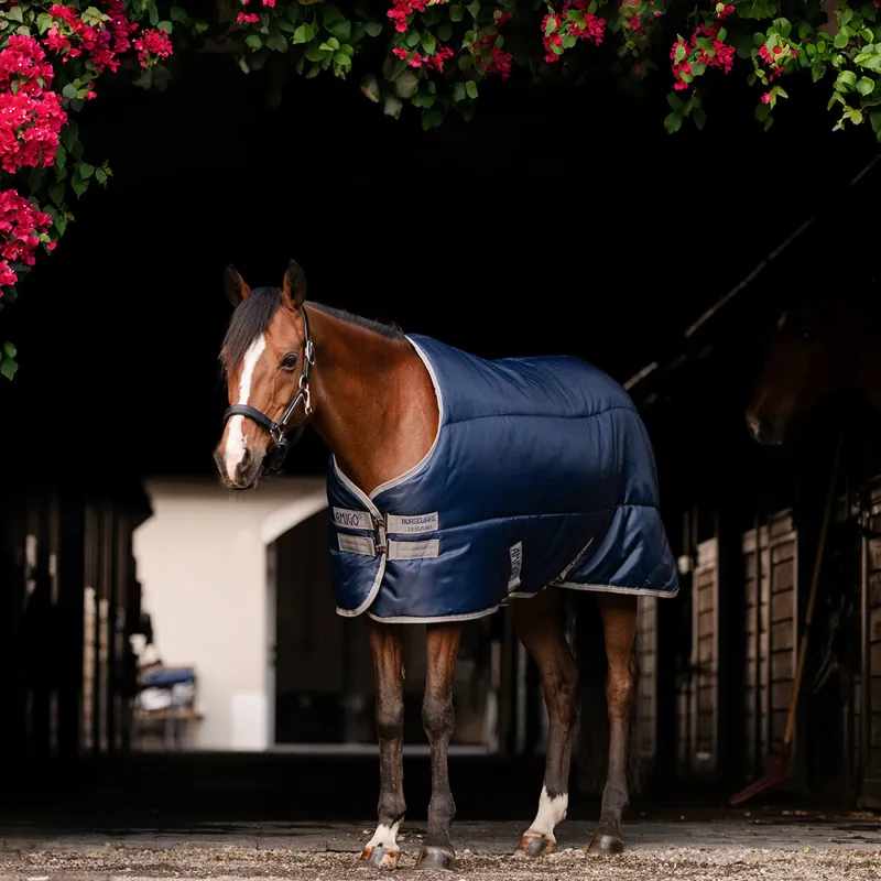 Amigo Ripstop Insulator Plus Pony 200g Stable Rug - Navy/Titanium Grey-3