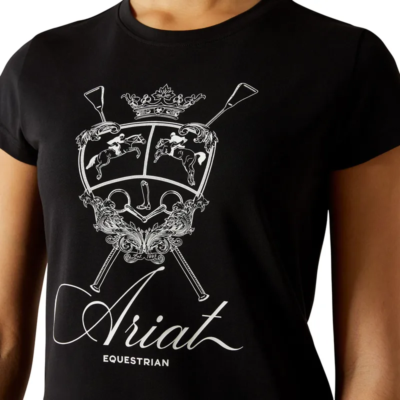 Ariat Ritzy Junior Girls Short Sleeve Tee - Black-2