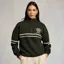 Holland Cooper Roan Womens Quarter Zip Sweatshirt - Spruce Green