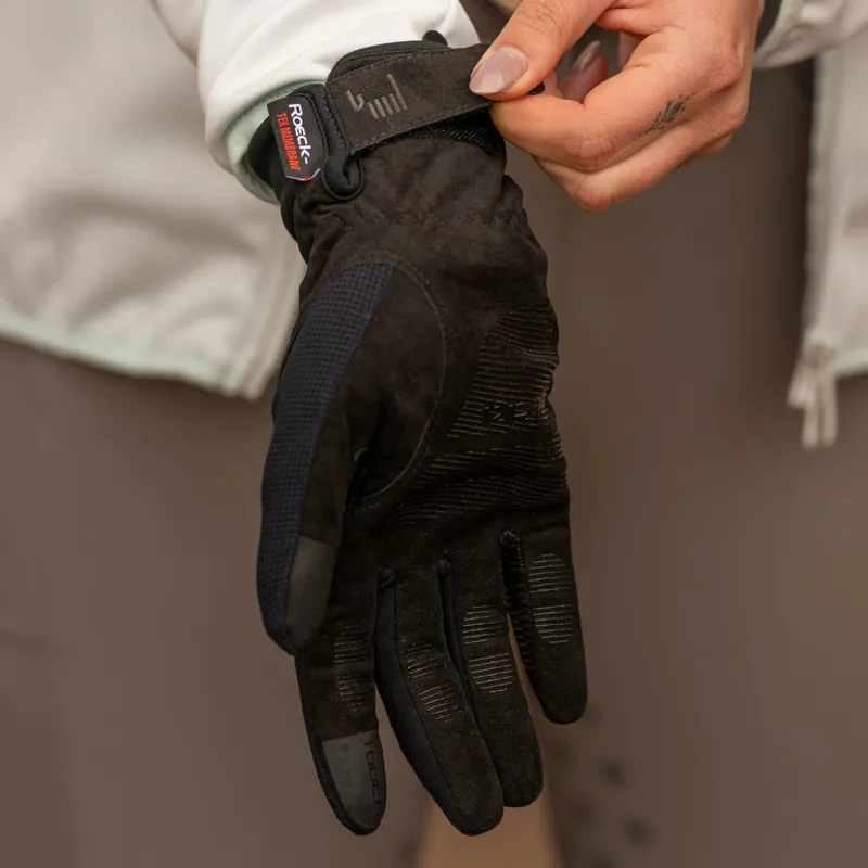Roeckl Margalita Waterproof Adults Riding Gloves - Black-6
