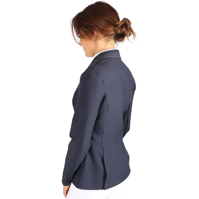 Hy Equestrian Roka Royal Womens Show Jacket - Navy/Rose Gold-2