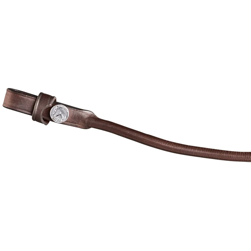 Finesse Rolled Leather Browband - Brown