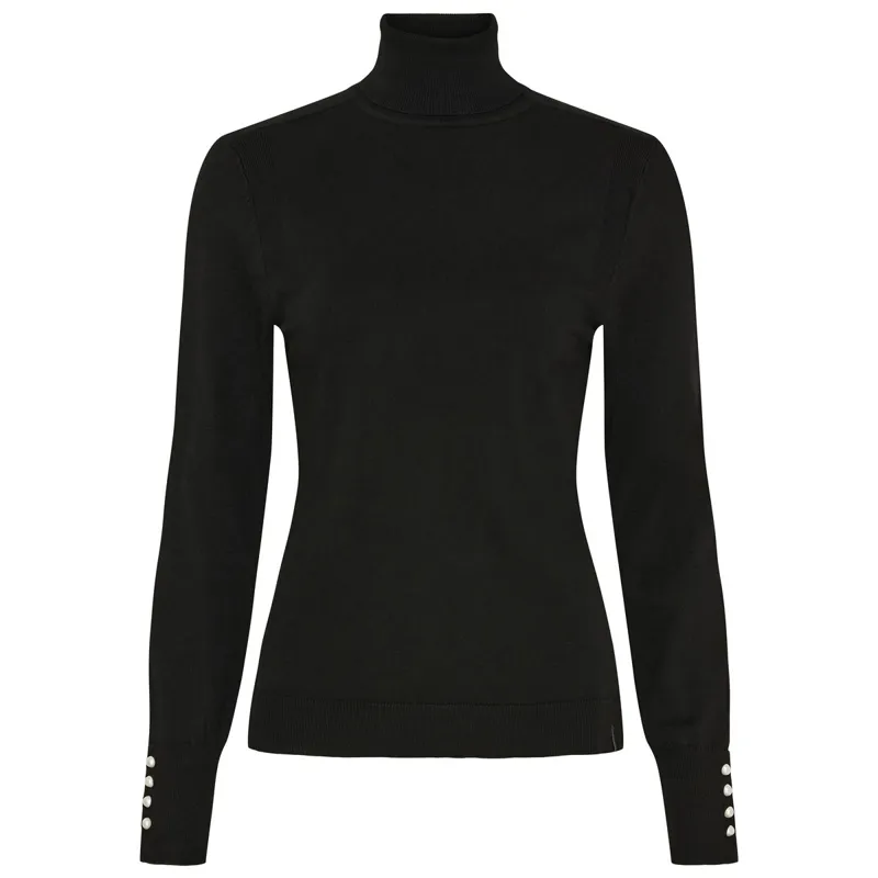 Catago Bash Ladies Rollerneck Pullover - Black