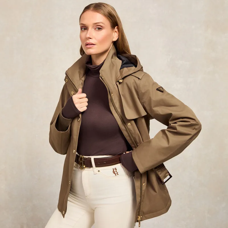 Holland Cooper Rosedale Ladies Waterproof Jacket - Mink-2