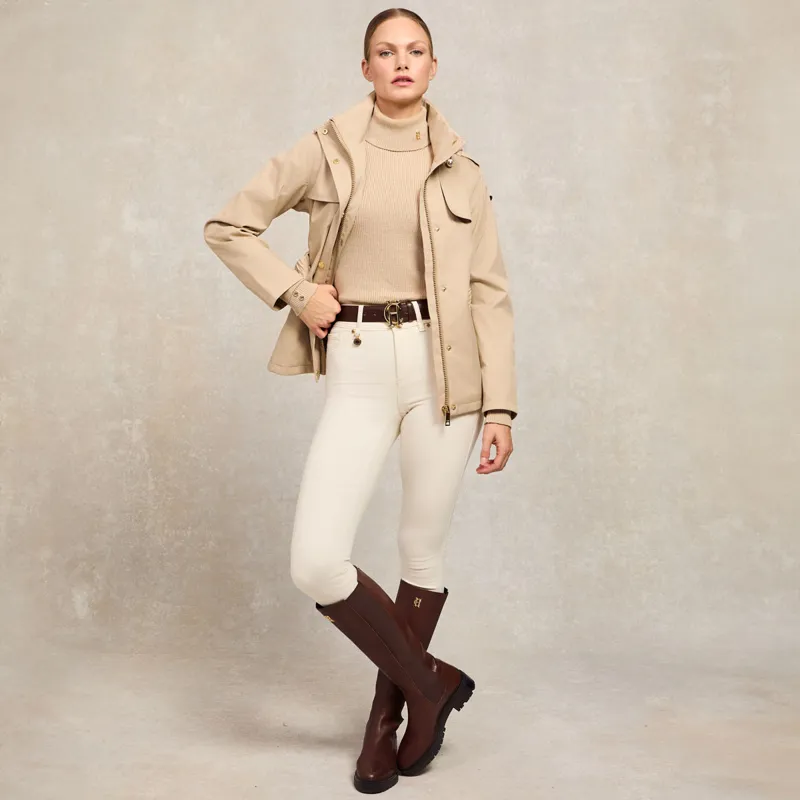 Holland Cooper Rosedale Ladies Waterproof Jacket - Stone-9