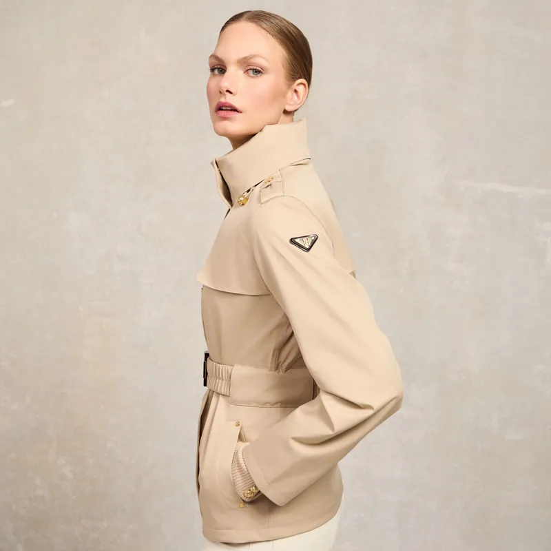 Holland Cooper Rosedale Ladies Waterproof Jacket - Stone-11