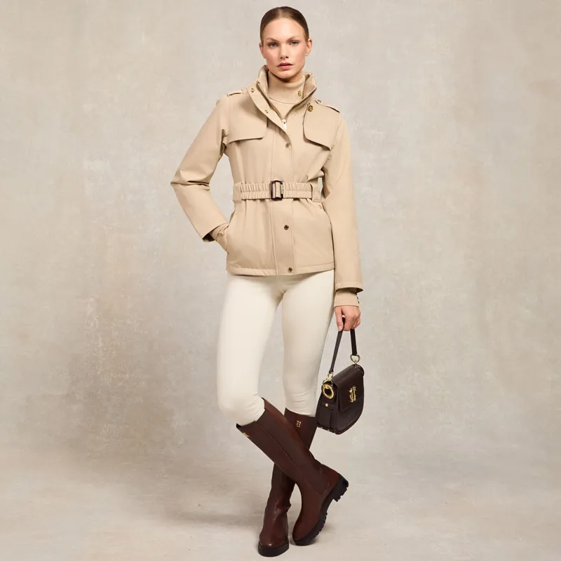 Holland Cooper Rosedale Ladies Waterproof Jacket - Stone-12