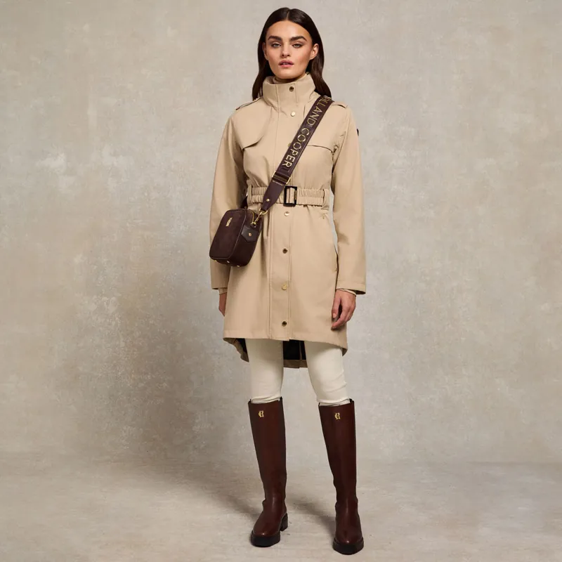 Holland Cooper Rosedale Ladies Waterproof Parka Jacket - Stone-2