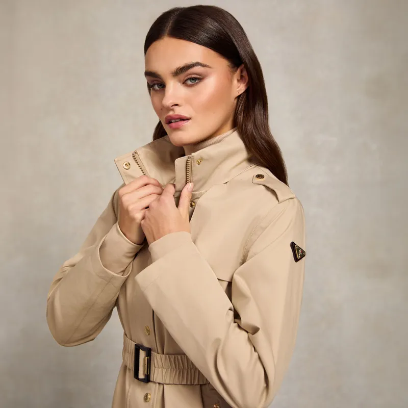 Holland Cooper Rosedale Ladies Waterproof Parka Jacket - Stone-4