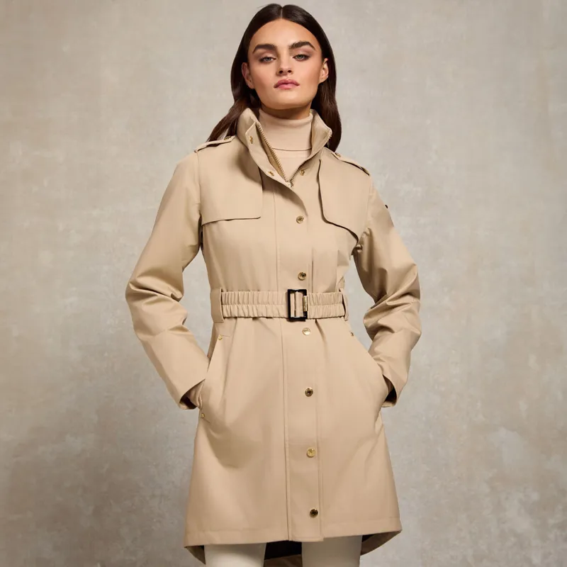 Holland Cooper Rosedale Ladies Waterproof Parka Jacket - Stone