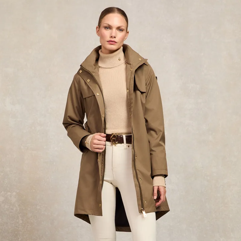 Holland Cooper Rosedale Ladies Waterproof Parka Jacket - Mink-3