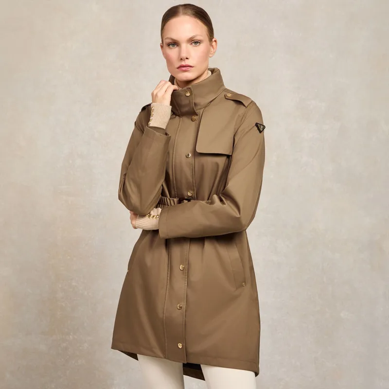 Holland Cooper Rosedale Ladies Waterproof Parka Jacket - Mink-6