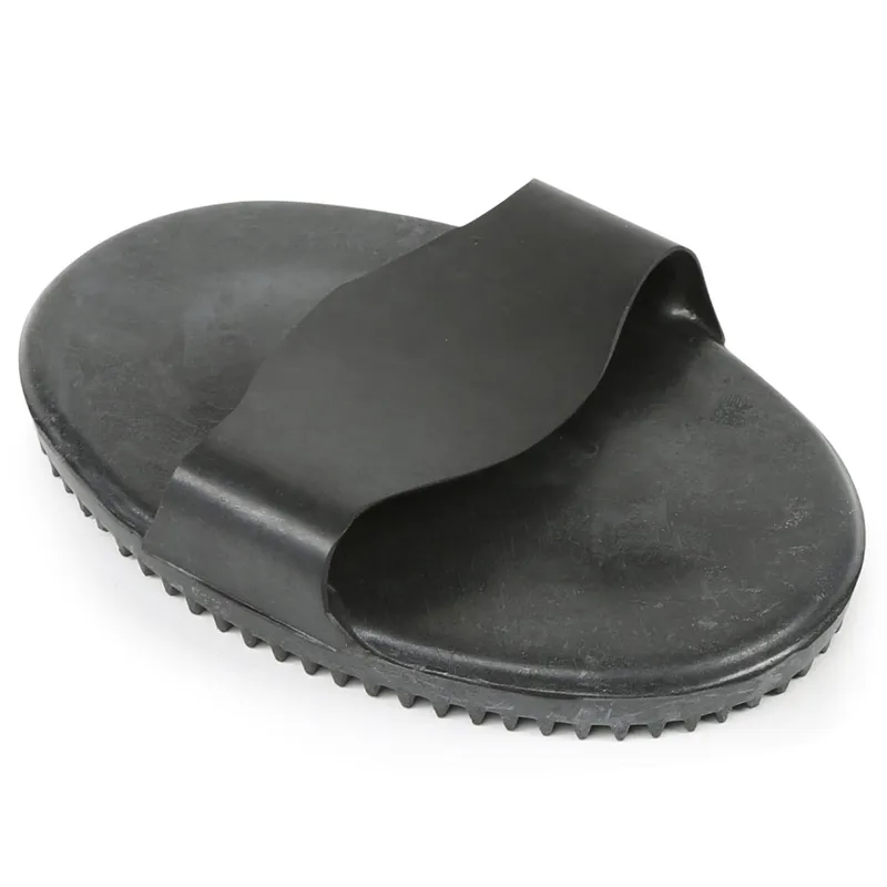 EZI-GROOM Rubber Curry Comb - Black-1