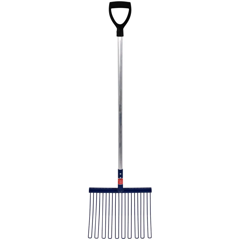 Red Gorilla D-Handle Long Rubber Matt Fork - Blue