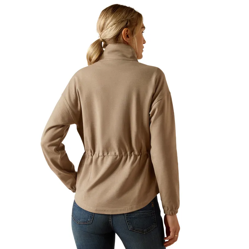 Ariat Ryeland 1/2 Zip Ladies Sweatshirt - Brindle-3