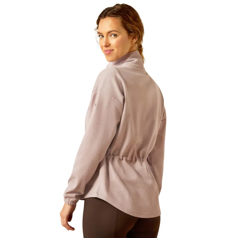 Ariat Ryeland 1/2 Zip Ladies Sweatshirt - Purple Dove-3