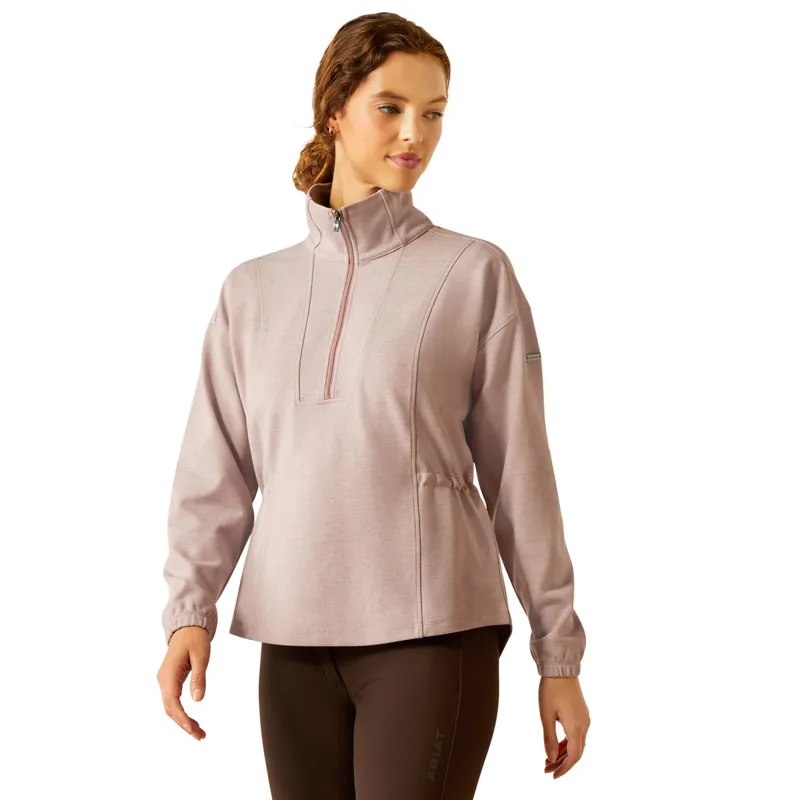 Ariat Ryeland 1/2 Zip Ladies Sweatshirt - Purple Dove