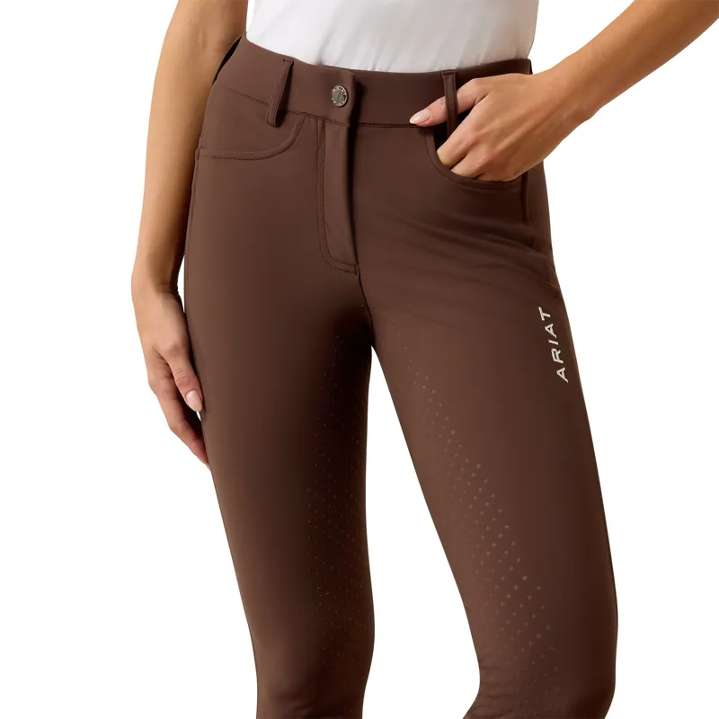 Ariat Tri Factor NT Full Grip Womens Breeches - Pommel Brown-1