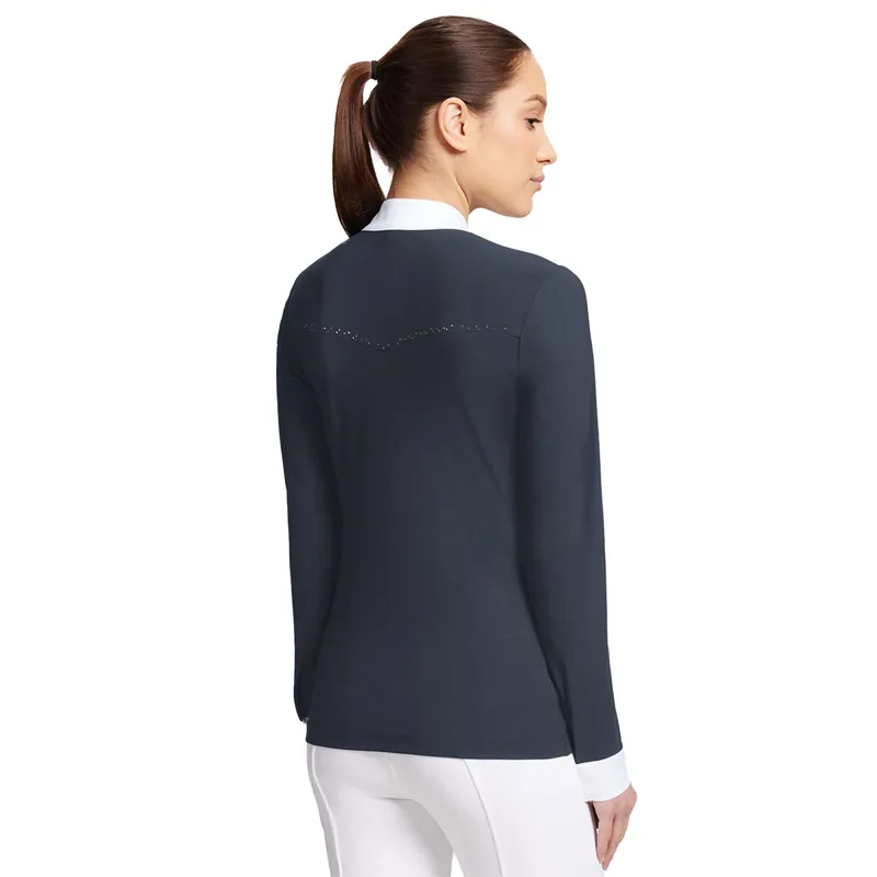 Samshield Amanda Ladies Long Sleeve Competition Shirt - Navy-1