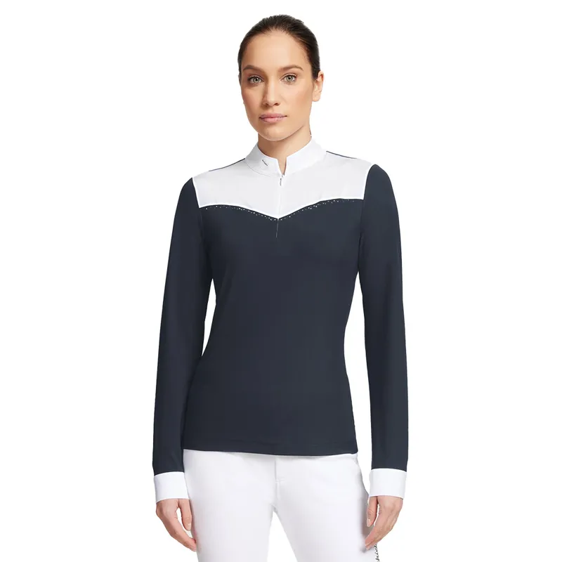 Samshield Amanda Ladies Long Sleeve Competition Shirt - Navy