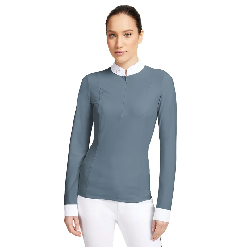 Samshield Cassandra Pearl Ladies Competition Shirt - Dusty Blue