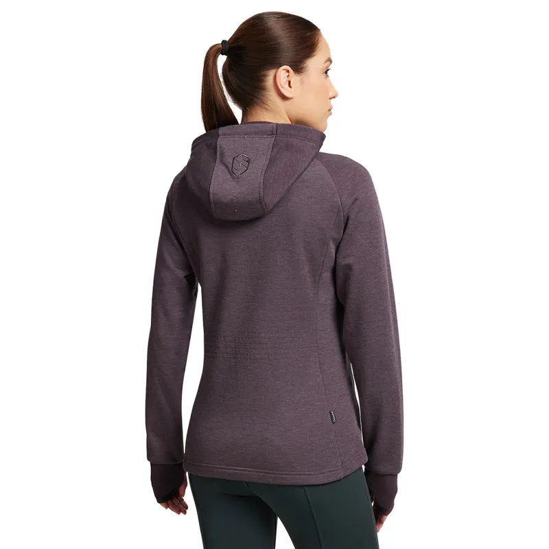 Samshield Justine Ladies Zip Fleece Hoodie - Aubergine-1