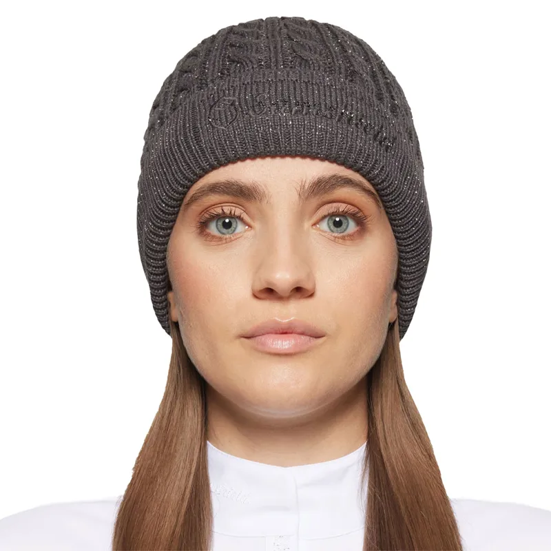 Samshield Mira Crystal Beanie - Asphalt Silver Lurex