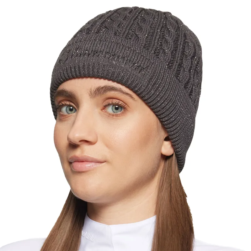 Samshield Mira Crystal Beanie - Asphalt Silver Lurex-1
