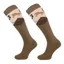 Comodo Unisex Tall Riding Socks - Horses/Brown