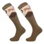 Comodo Novelty Fun Junior Tall Riding Socks - Large Horse/Brown