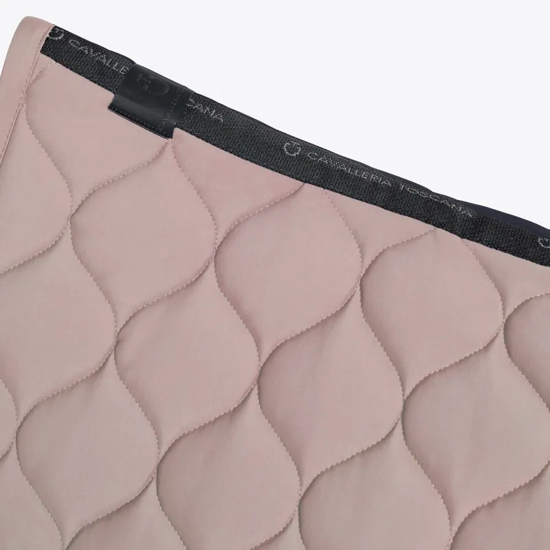 Cavalleria Toscana Circular-Quilted Jersey Jump Saddlecloth - Cipria-1
