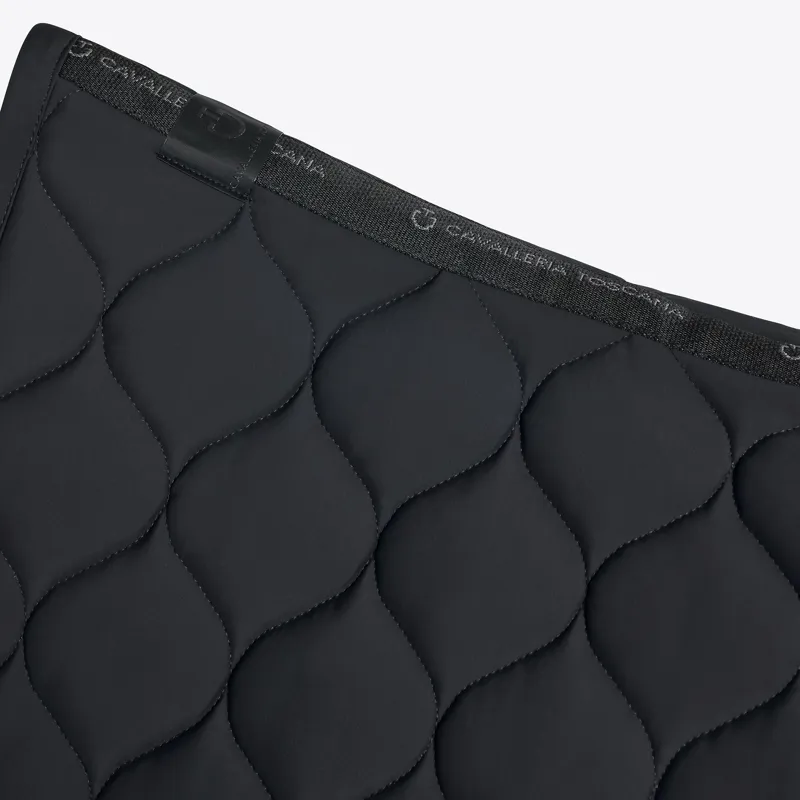Cavalleria Toscana Circular-Quilted Jersey Jump Saddlecloth - Black-2