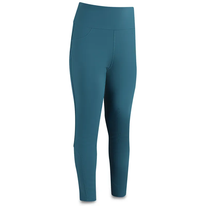 Kentucky Sammy Junior Girls Full Grip Riding Tights - Emerald