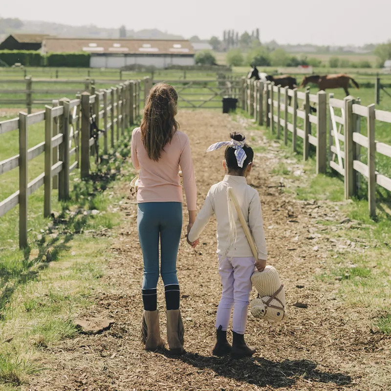 Kentucky Sammy Junior Girls Full Grip Riding Tights - Emerald-5