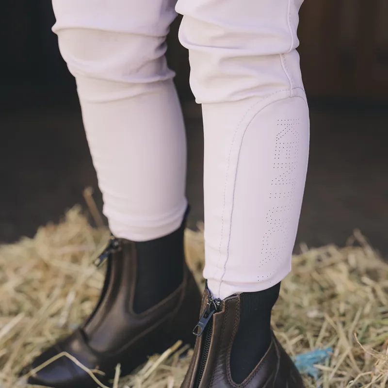 Kentucky Sammy Junior Girls Full Grip Riding Tights - Light Purple-3