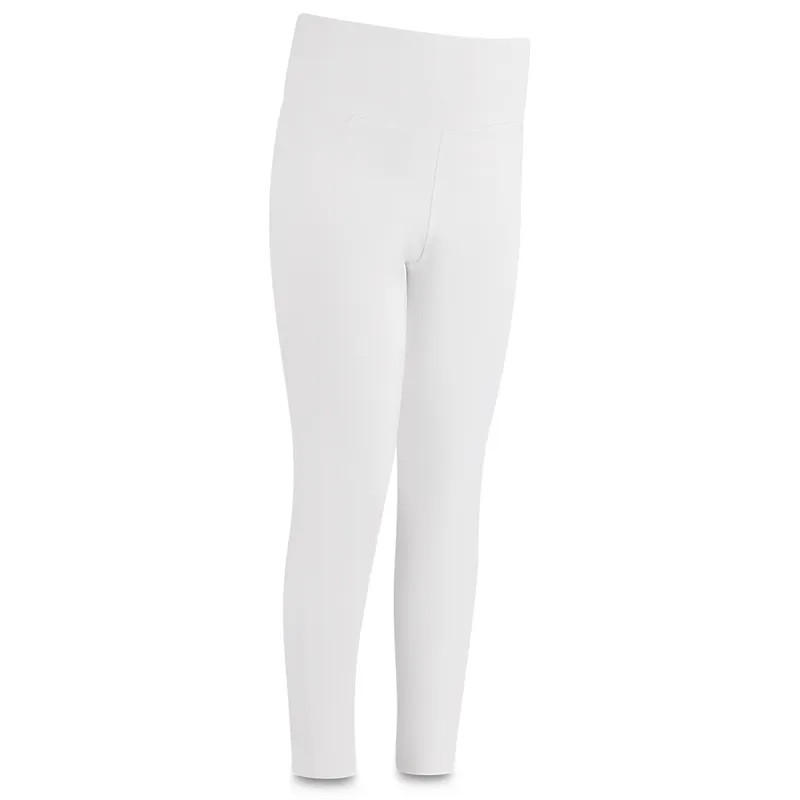 Kentucky Sammy Junior Girls Full Grip Riding Tights - White