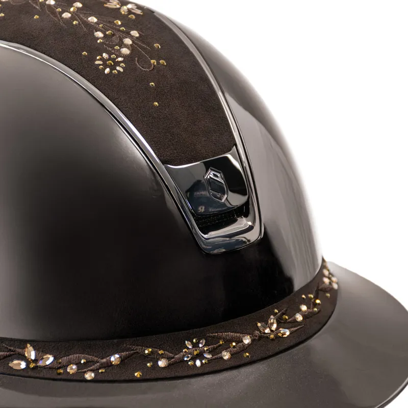 Samshield Miss Shield ShadowGloss 2.0 Flower Swarovski Jewelry Hat - Brown-2