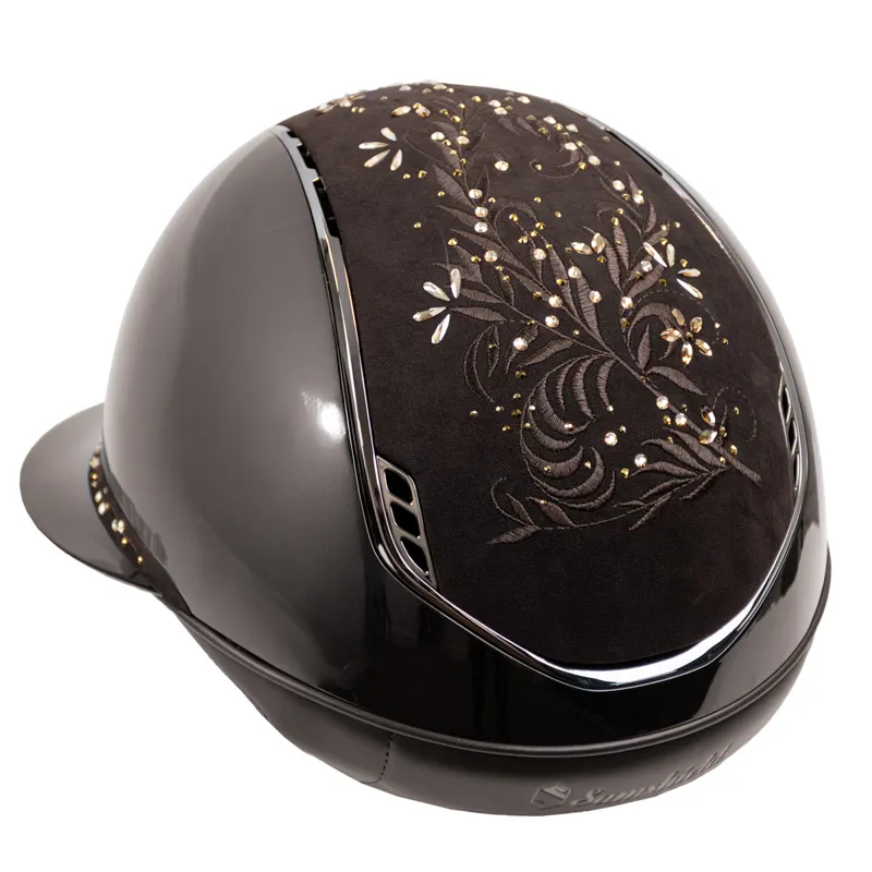 Samshield Miss Shield ShadowGloss 2.0 Flower Swarovski Jewelry Hat - Brown-3