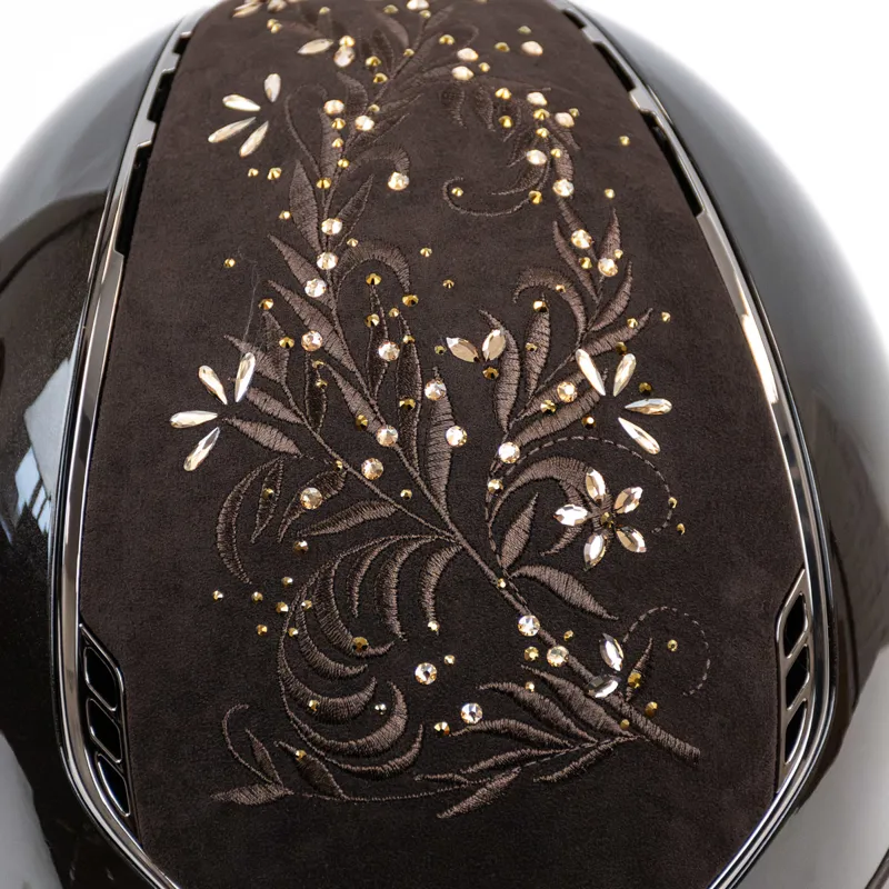 Samshield Miss Shield ShadowGloss 2.0 Flower Swarovski Jewelry Hat - Brown-5