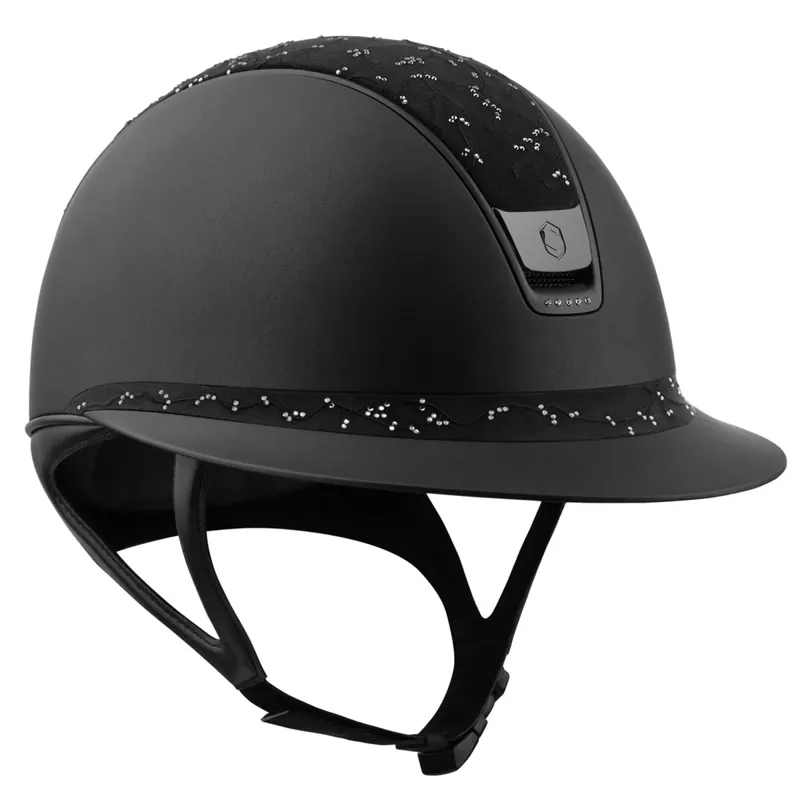 Samshield Miss Shield Shadowmatt 2.0 Crystal Leaf 5 Crystal Hat - Black