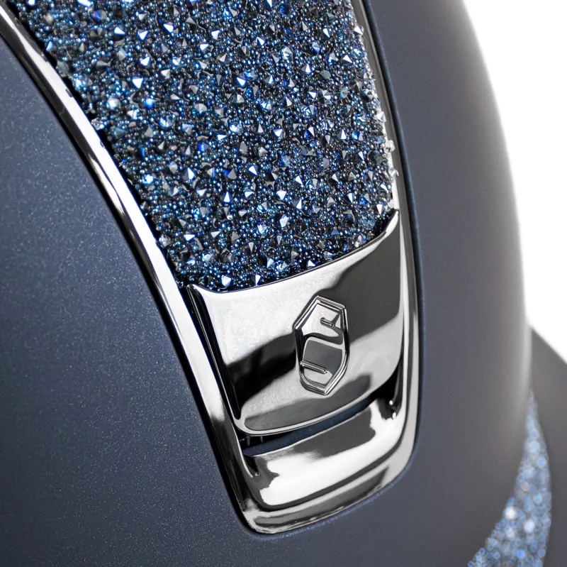 Samshield Miss Shield Shadowmatt 2.0 Crystal Fine Medley Hat - Blue -1