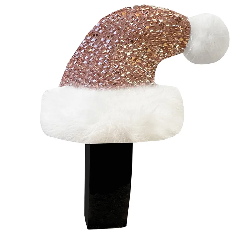 Equetech Santa Bridle Hat - Rose Gold/White