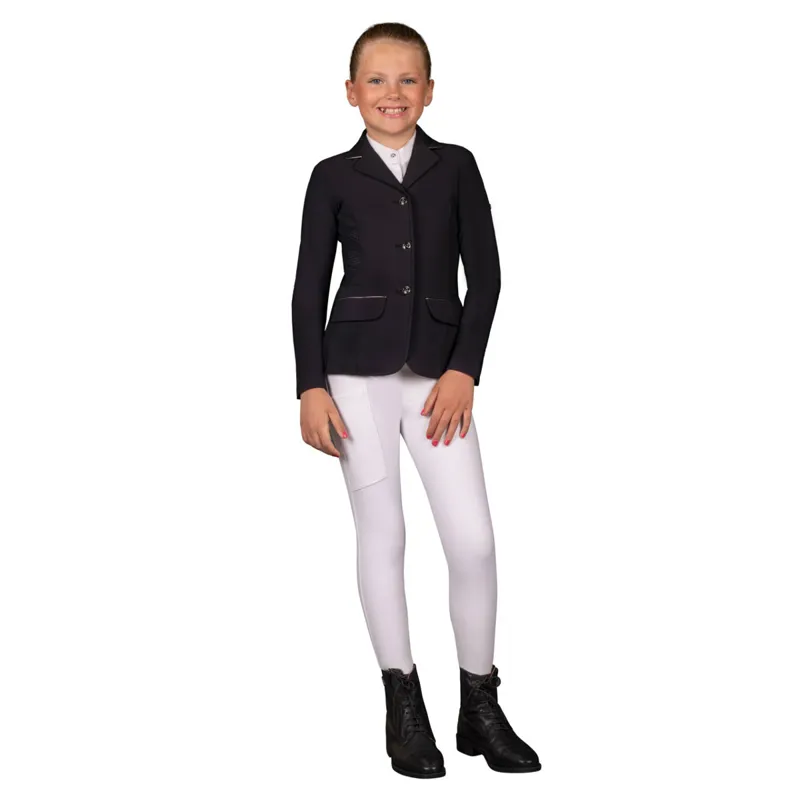 QHP Sariah Junior Girls Show Jacket - Black-9