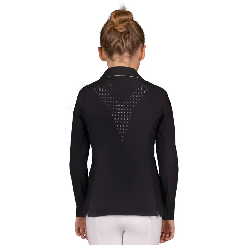 QHP Sariah Junior Girls Show Jacket - Black-2
