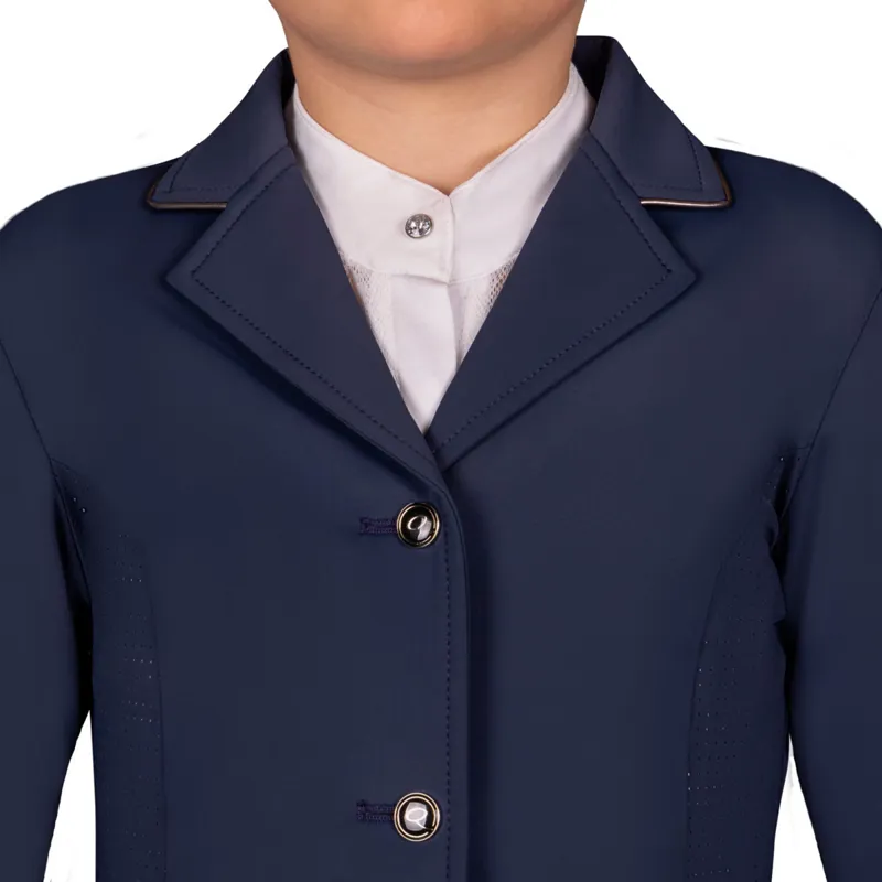QHP Sariah Junior Girls Show Jacket - Navy-3