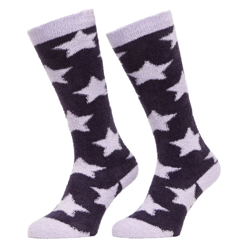 LeMieux Sasha Star Fluffies Adults Tall Socks - Juniper