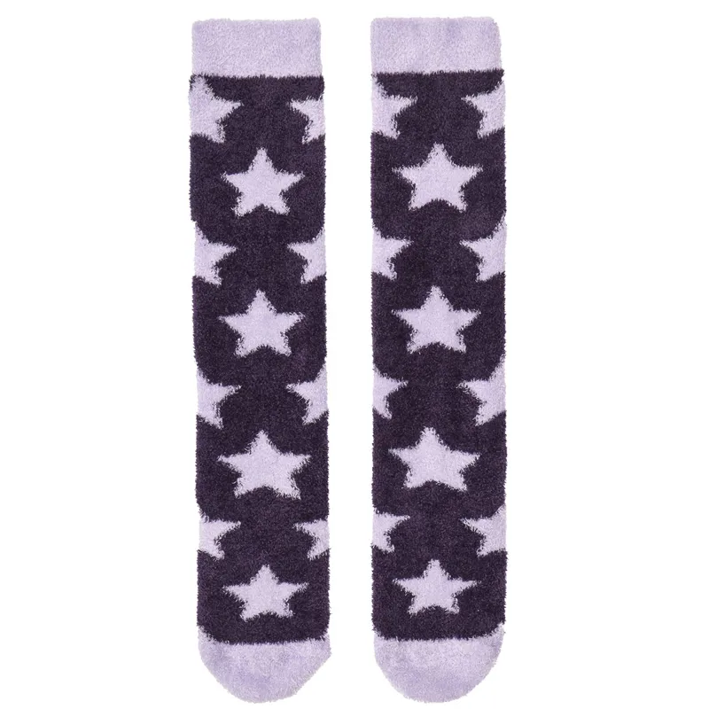LeMieux Sasha Star Fluffies Adults Tall Socks - Juniper-2