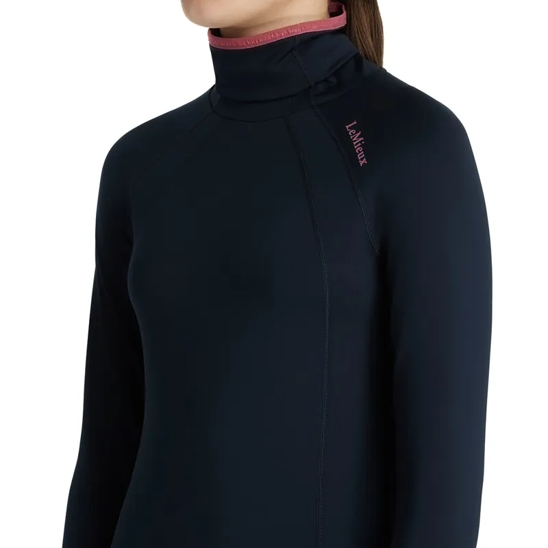 LeMieux Young Rider Savannah Junior Snood Base Layer - Navy-4